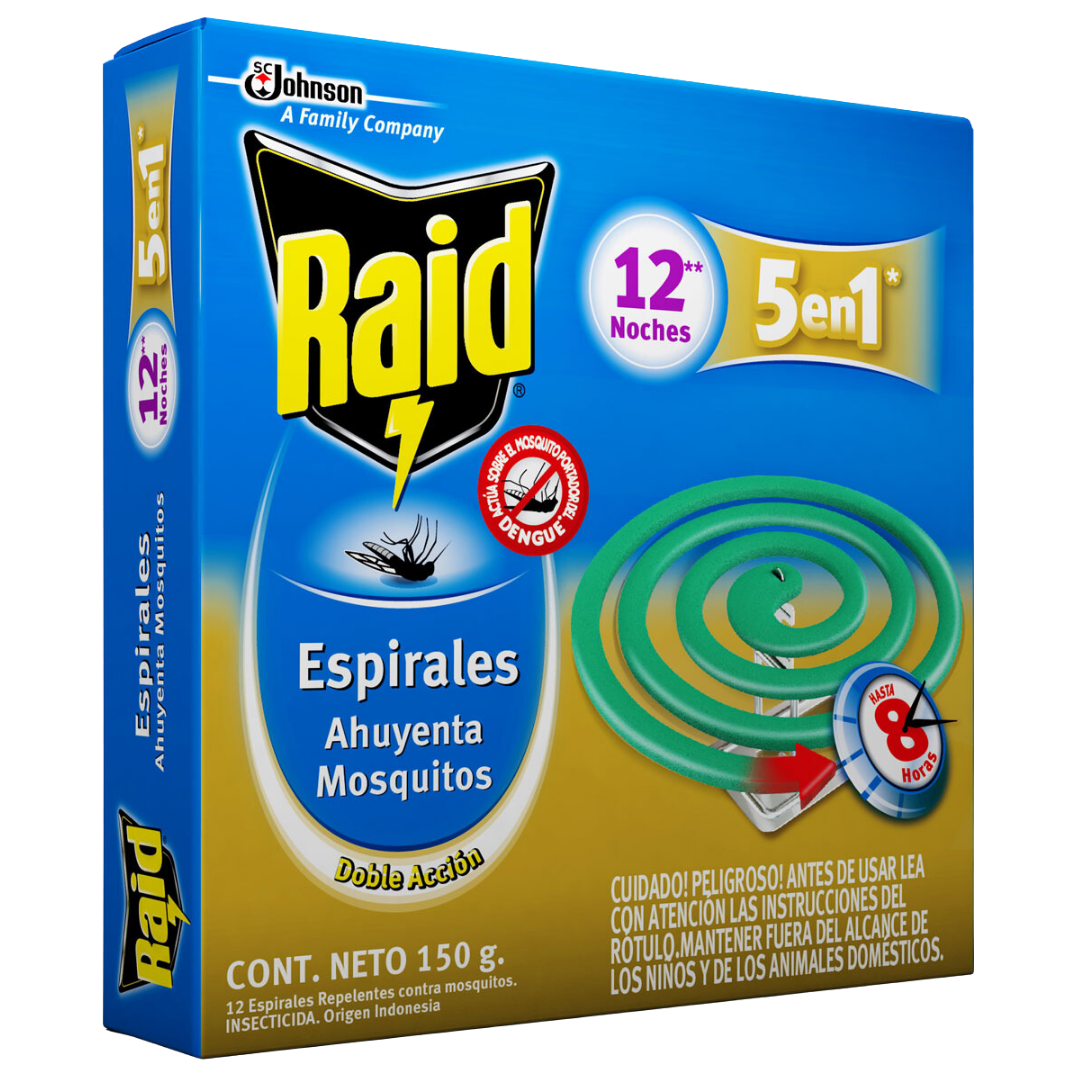 5 raid espirales x 12