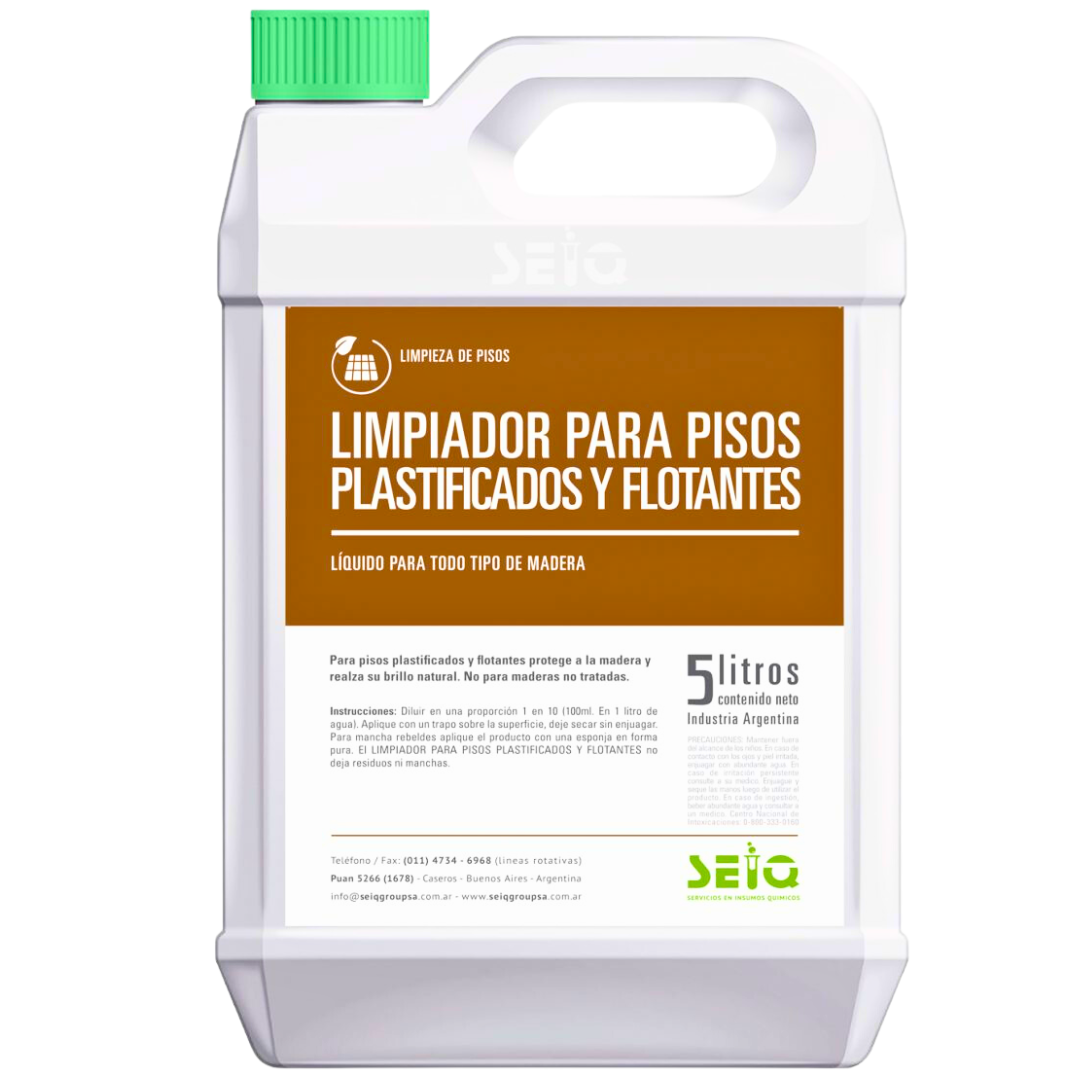 5. LIMPIADOR PARA PISOS PLASTIFICADOS SEIQ