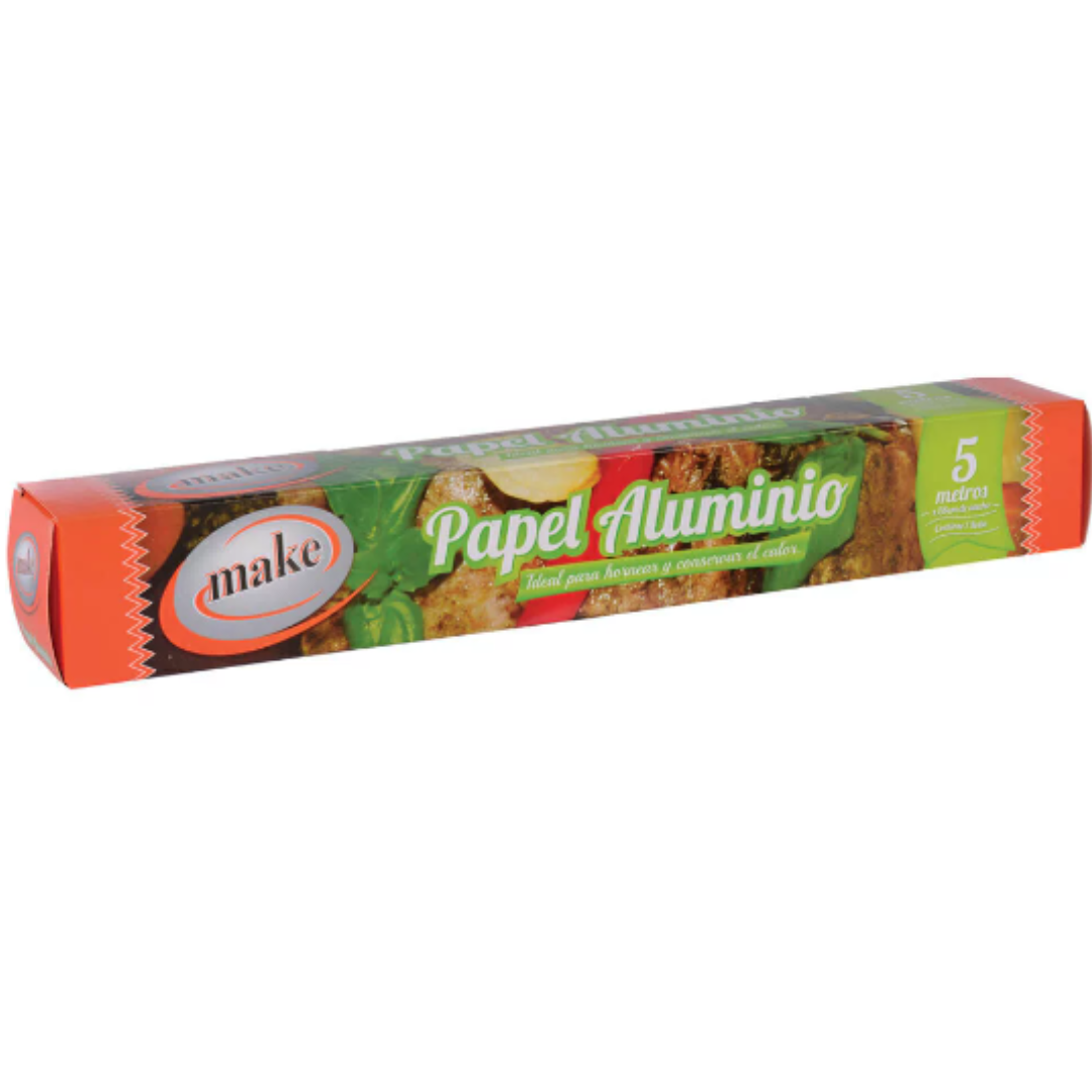 10 PAPEL DE ALUMINIO EN ROLLO X 5 M