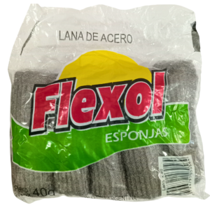 LANA DE ACERO X 10 ROLLITOS (40 GR.)