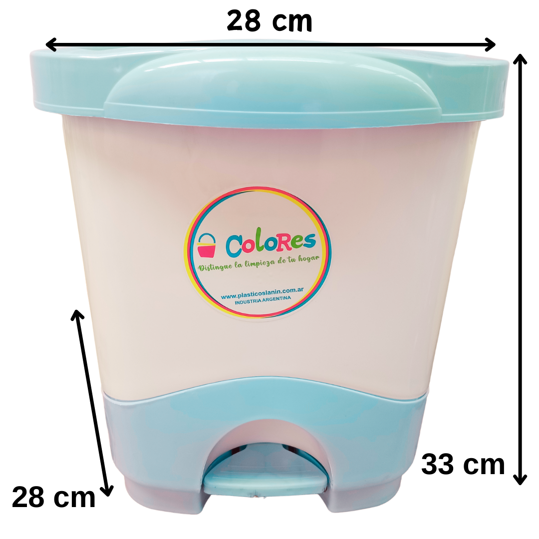 5 TACHO CUAD. 16 L A PEDAL COLORES